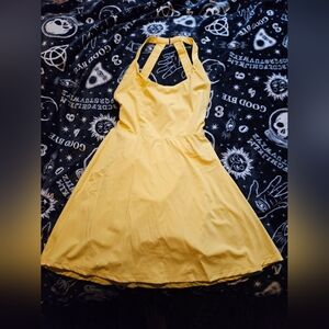 Yellow Halter Dress
